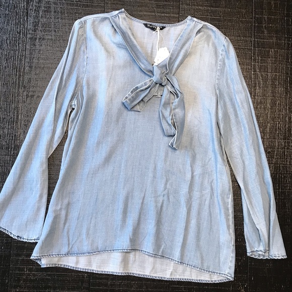 NWT VelvetHeart Chambray Top - Picture 3 of 5